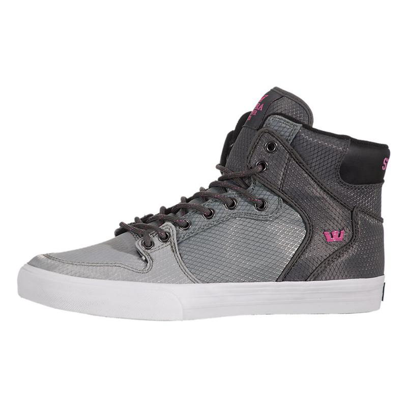 Zapatillas Altas Supra Argentina Mujer - VAIDER Gris Negras (RZBGY-9187)